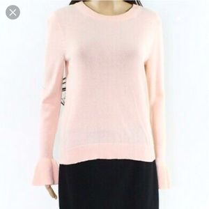 J. Crew Bell-Sleeved pink sweater. Like New